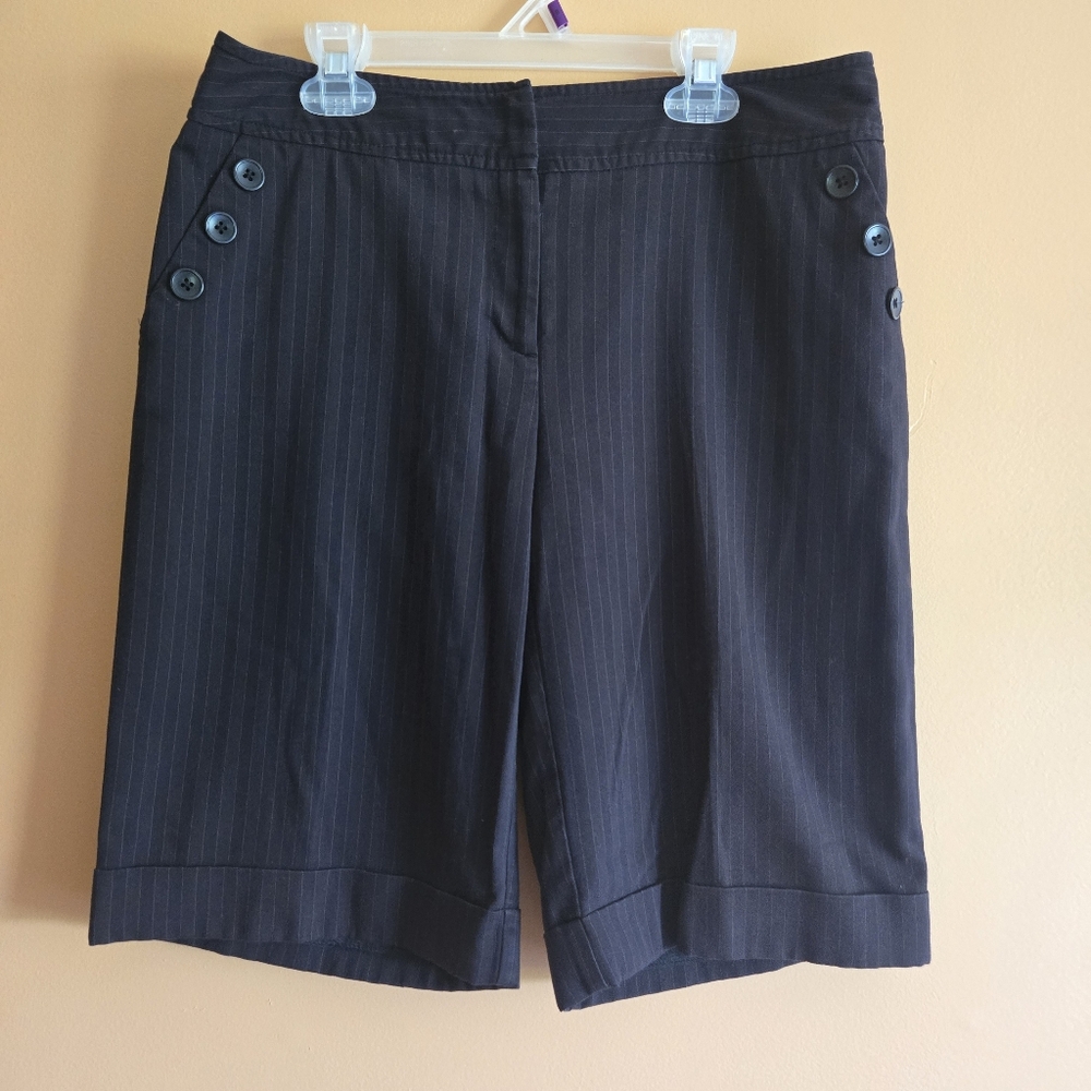 Apt. 9 Ava Striped Dress Shorts, waist=14.75"